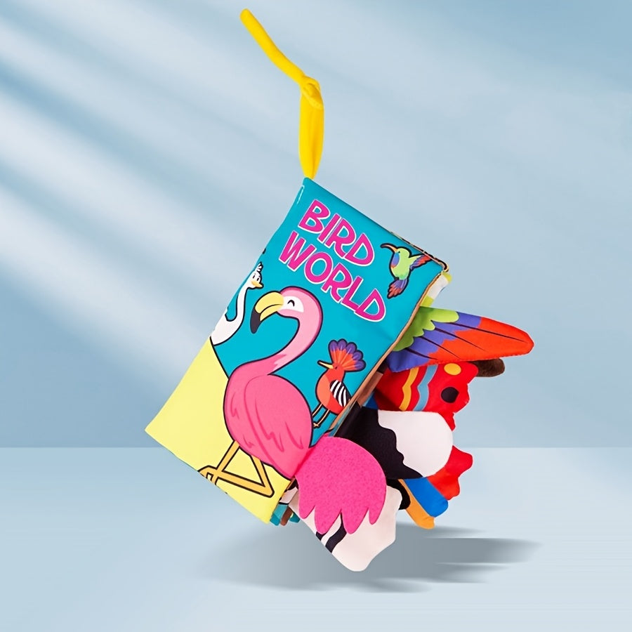 3D Sensory Cloth Book for Babies with Multiple Textures & Sounds