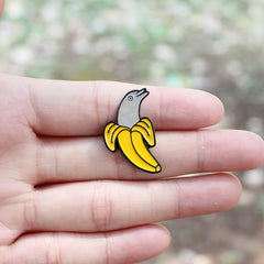Cartoon Banana Brooch Pin Funny Fruit Lapel Badge Jewelry