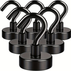 6pcs Magnetic Hook 11 34 KG Strong Neodymium Magnet Hook For Hanging