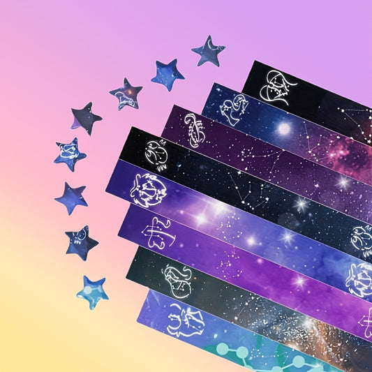 540Pcs Colorful Star Origami Set for Kids and Home Decoration