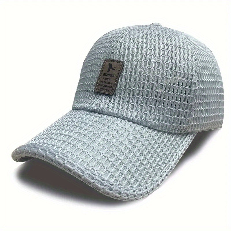 Breathable Golf Trucker Hat Label Patch Unisex Mesh Baseball Cap