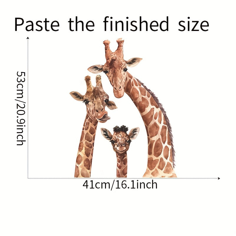 Giraffe Wall Sticker Decals - Removable Vinyl Wallpaper Mural