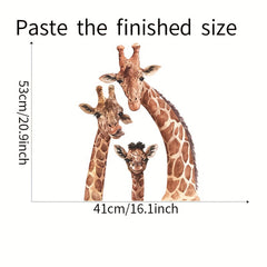 Giraffe Wall Sticker Decals - Removable Vinyl Wallpaper Mural