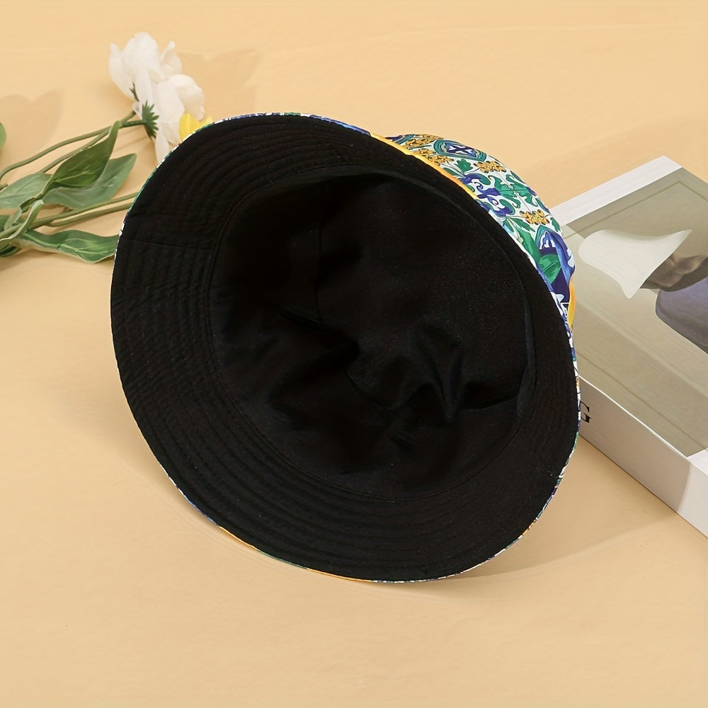 Ethnic Print Reversible Outdoor Bucket Hat