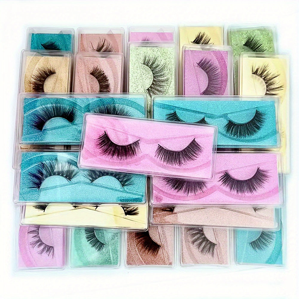 PairS 3D False Eyelashes Fluffy Thick Curling False Lashes