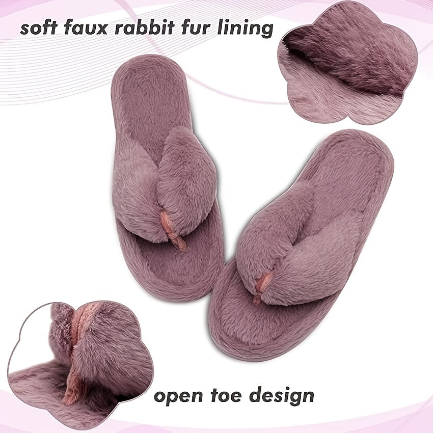 Women's Memory Foam Slippers Soft Plush Indoor Bedroom Shoes