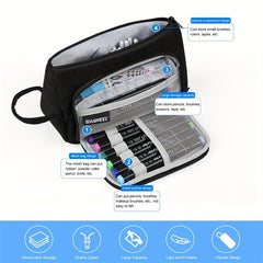 Zipper Cosmetic Organizer Travel Makeup Pouch Portable Bag