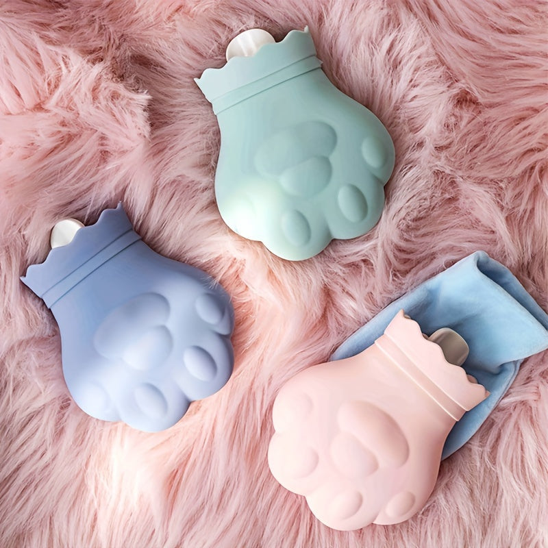 Mini Cat Claw Shape Hot Water Bag Hand Warmer for Winter Camping