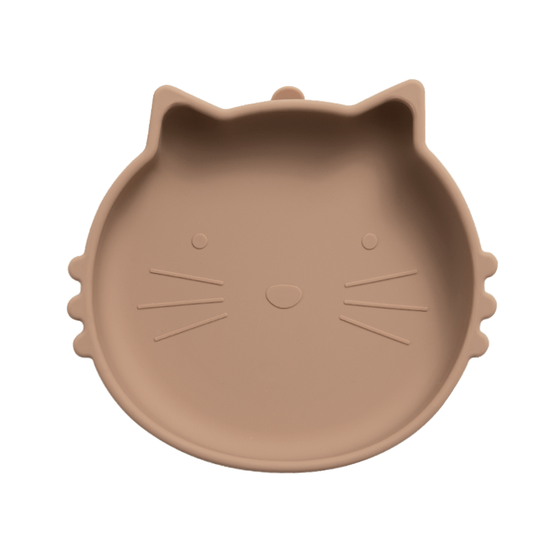 Cat Silicone Suction Plate for Babies Non Slip Food Tableware