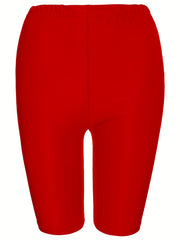 High Waist Short Leggings Slim Casual Bike Shorts Women's Clothing