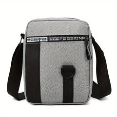 Mini Canvas Crossbody Bag Letter Zipper Mobile Phone Bag