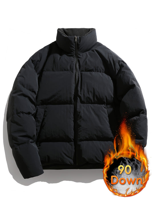 Women's Loose Winter Puffer Jacket Stand Collar