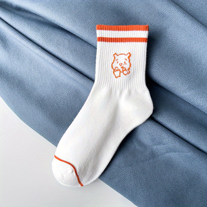 Cute Bear Print Socks for Women