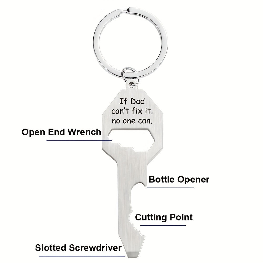Men's Bottle Opener Pendant Keychain Screwdriver Keyring