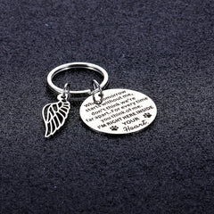 Dog Memorial Keychain Remembrance Gift Bereavement Pet Loss Puppy Sympathy