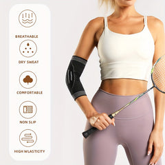 Elastic Elbow Sleeve Support for Sports - Breathable and Comfortable