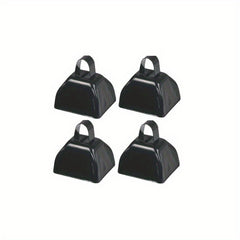 4 Metal Hand Bells Noise Maker Cow Bells Holiday Cheer Hand Bells