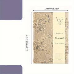 Embossed Fabric Covered Notebook with Textured Finish