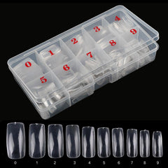 French Nail Tips 500 Pcs Half Cover False Nails