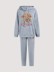 Women's Plus Printed Hoodie & Sweatpants Set
