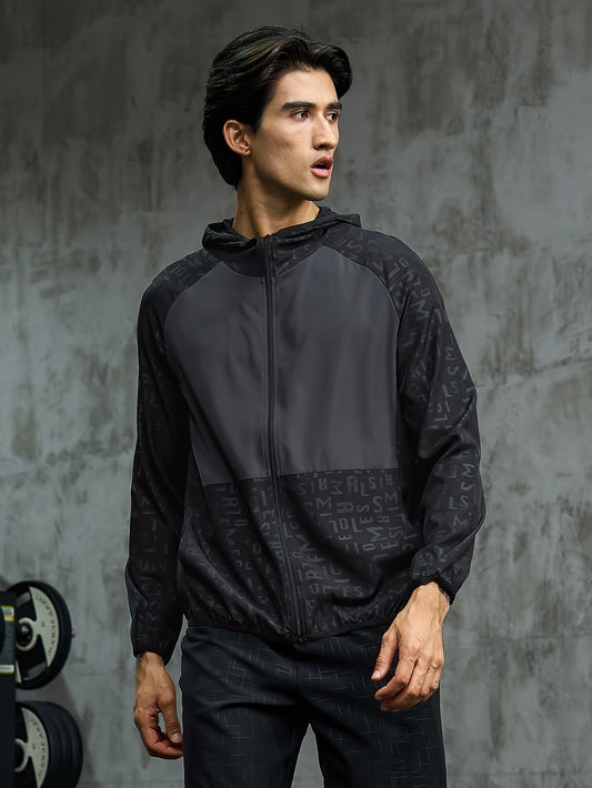 Men's Zipper Hooded Windproof Casual Jacket Spring Autumn