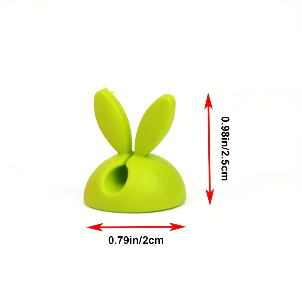 3pcs Rabbit Ear Wire Clip Desktop Wire Fixing Device in Multiple Colors