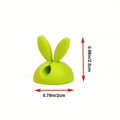 3pcs Rabbit Ear Wire Clip Desktop Wire Fixing Device in Multiple Colors
