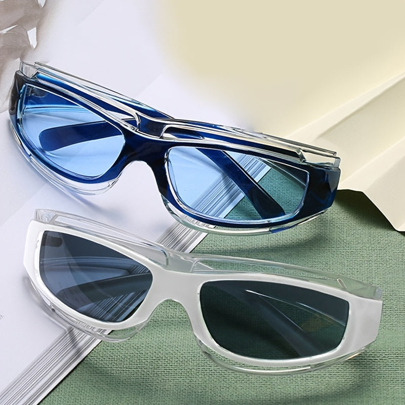 Wrap Around Sport Sunglasses Boho Y2K Clout Goggles For Women Men Sun Glasses