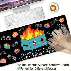 Happy Fire Box Rubber Mouse Pad