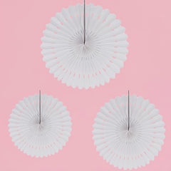 3pcs Hollow Out Paper Fan Party Decorations