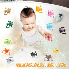 12pcs Silicone Suction Toys Pop Sucker Toys For Stress Release