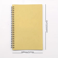 Stylish A5 Spiral Notebook - Solid Color