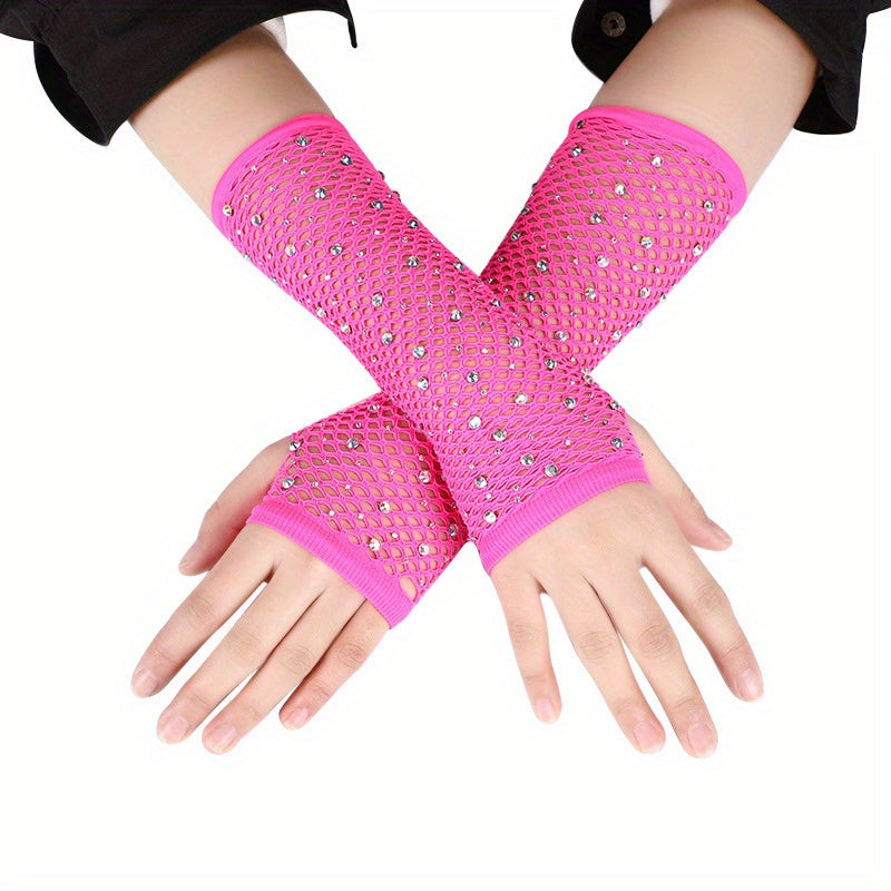 Fishnet Sleeves Elastic Mesh Sleeve Party Punk Decorative Sleeve