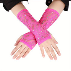 Fishnet Sleeves Elastic Mesh Sleeve Party Punk Decorative Sleeve