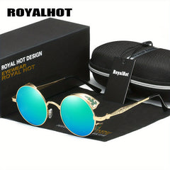 RoyalHot Polarized Round Large Frame Sunglasses