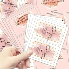 50pcs Thank You For Your Order Stickers - Gift Package Labels