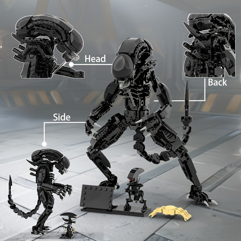 Alien Xenomorph Building Blocks Toy Set Party Decoration Accessory