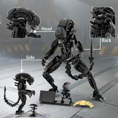 Alien Xenomorph Building Blocks Toy Set Party Decoration Accessory