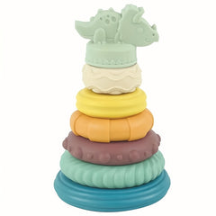 Silicone Stacking Rings Toy for Toddlers Educational Recognition