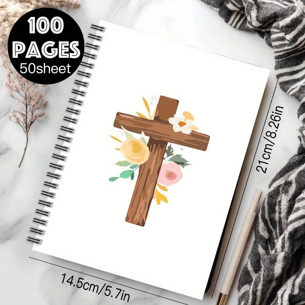 Bible Themed Spiral Coil Notebook - 1pc
