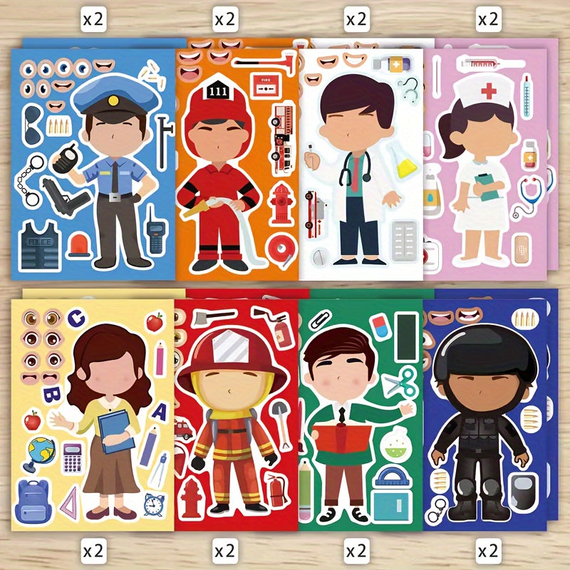 24pcs Facial Expression Stickers - Great Birthday Gift