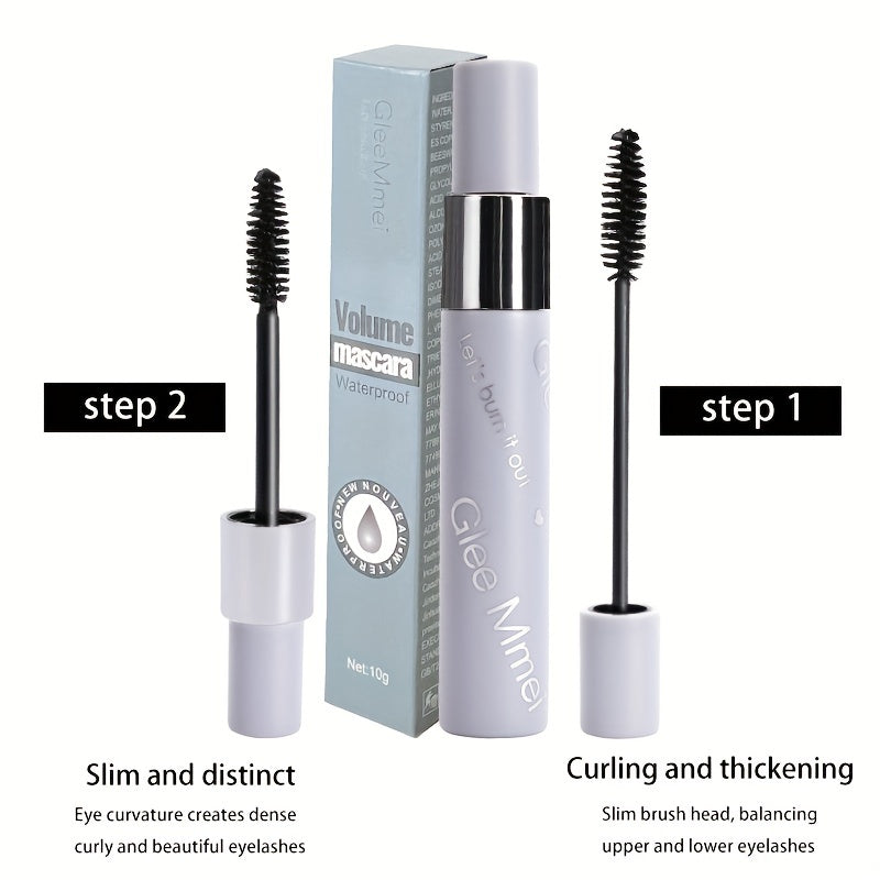 Waterproof Slender Mascara Curling Thick Long Lasting Smudge Proof Makeup