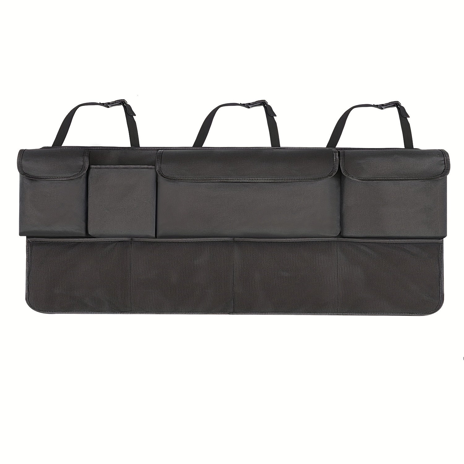 8-Pocket Car Trunk Organizer with Adjustable Straps