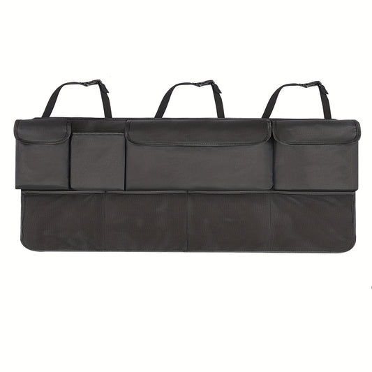 8-Pocket Car Trunk Organizer with Adjustable Straps