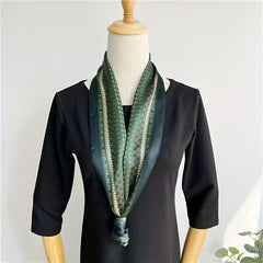 Green Polka Dots Ribbon Neck Scarf