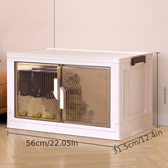 Foldable & Stackable Storage Box with Lid Large Capacity for Living Room