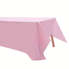 Disposable Plastic Tablecloth for Parties - Rectangle Table Cover