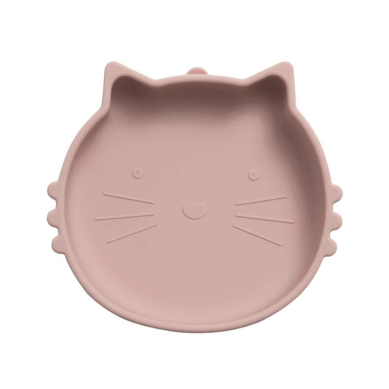 Cat Silicone Suction Plate for Babies Non Slip Food Tableware