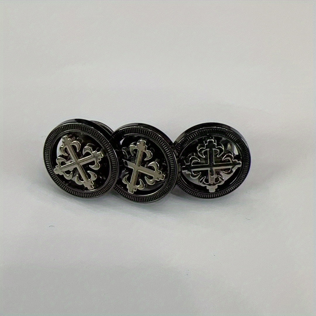 Men's Metal Suit Brooch Shirt Dress Brooch