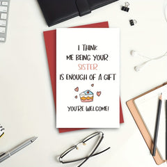 Funny Birthday Card From Sister Humorous Greeting Sister Card
